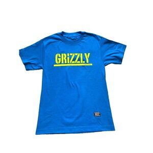 Grizzly Shirt Womens Small‎ Teal Griptape Bear Authentic Spellout Skater Ladies